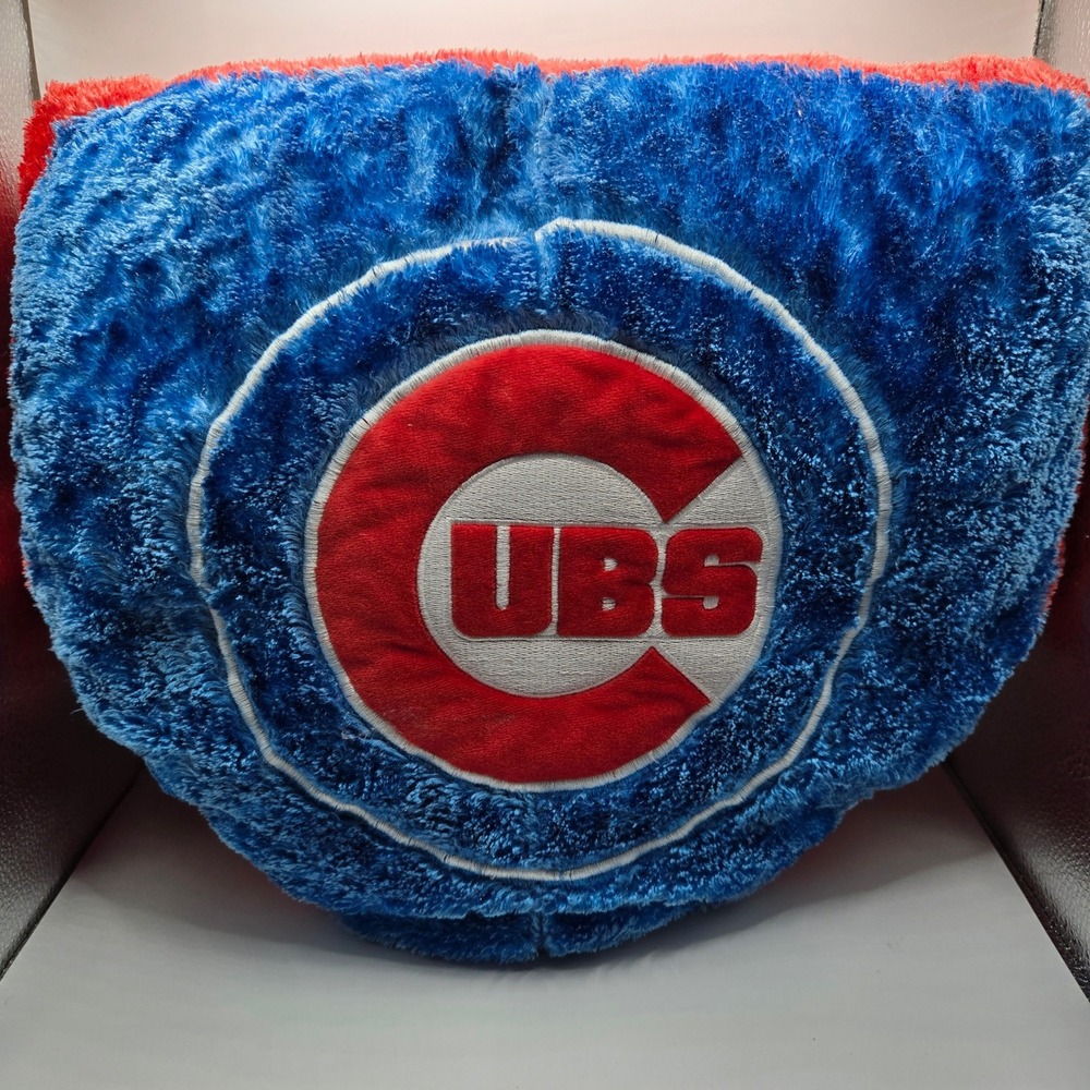 Chicago Cubs Home Plate Plush Pillow MLB Baseball Team Logo Throw‎ Cushion